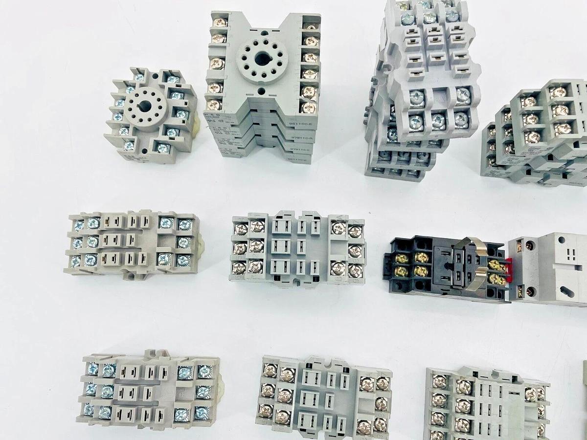 Lot of 27 Socket Relays Allen Bradley Square D IDEC P&B Gould