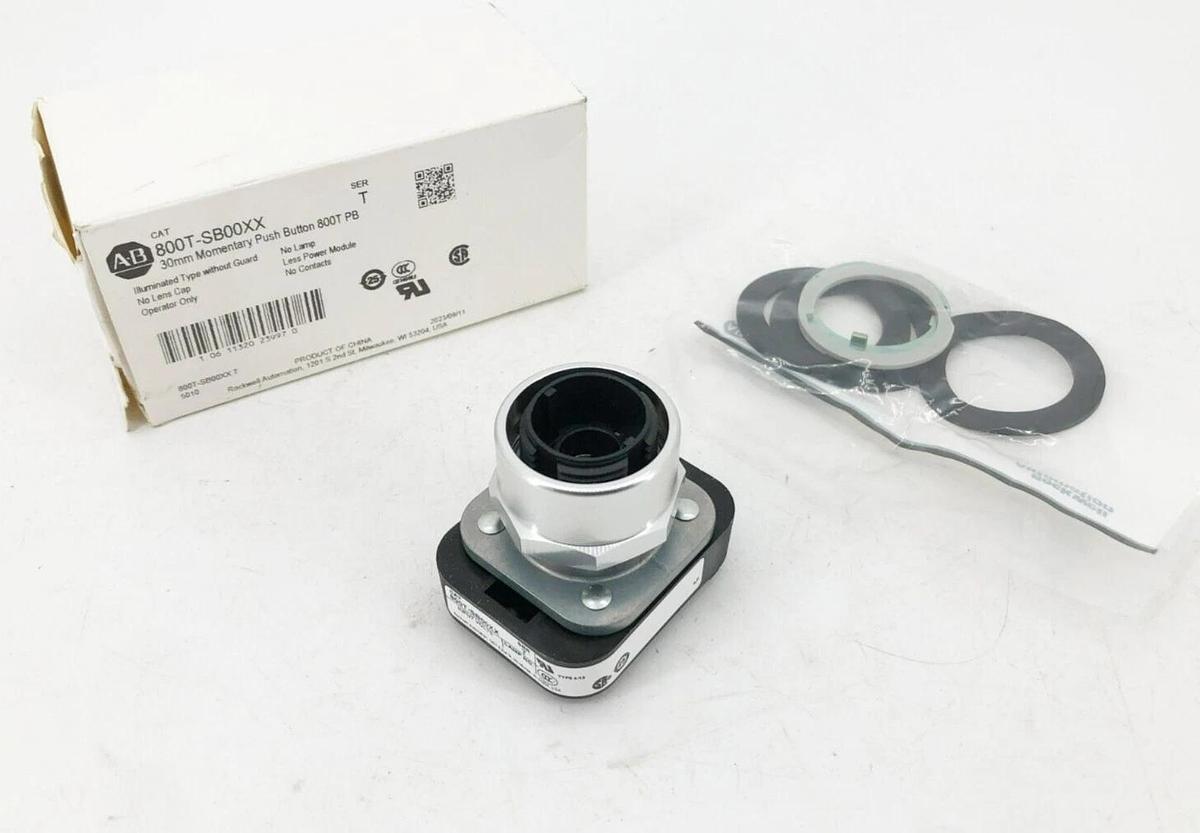 New Allen Bradley 800T-SB00XX Ser. T Illuminated Pushbutton Momentary 30mm