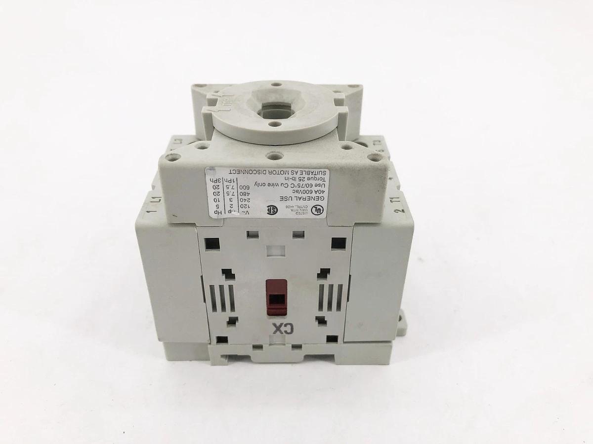 New Allen Bradley 194E-A40-1753 Ser. B Load Switch 40A 600VAC 3 Pole - No Box