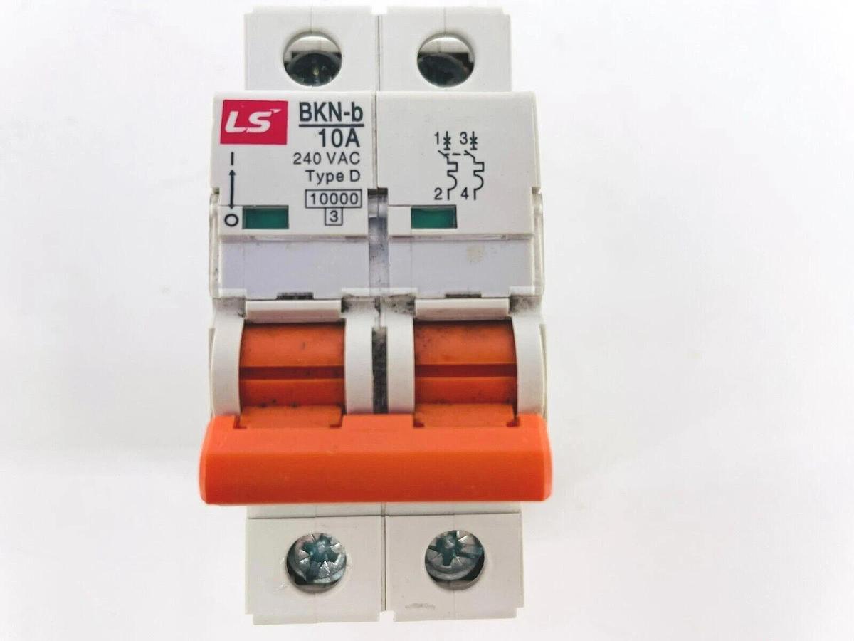 Used New LS BKN-b Miniature Circuit Breaker 2P 10A 240VAC