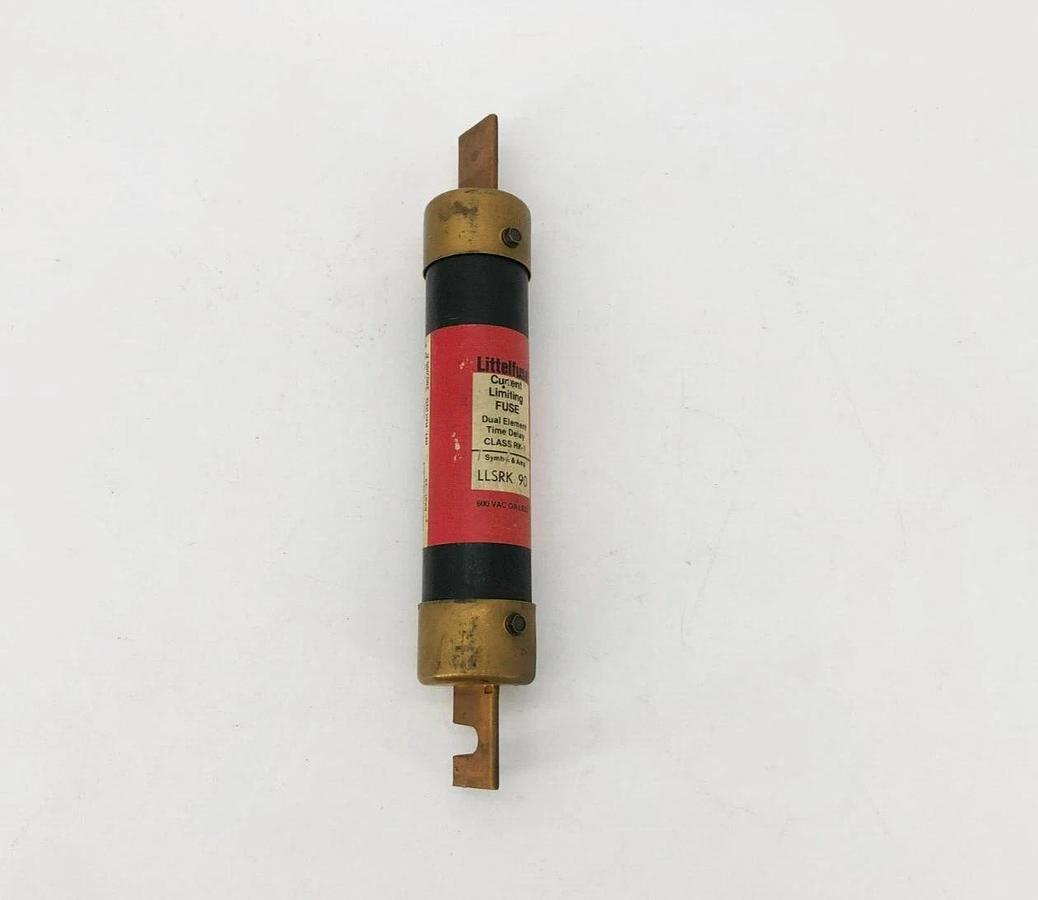 Used Littelfuse LLSRK 90 Time Delay Fuse 90 A 600VAC Class RK1