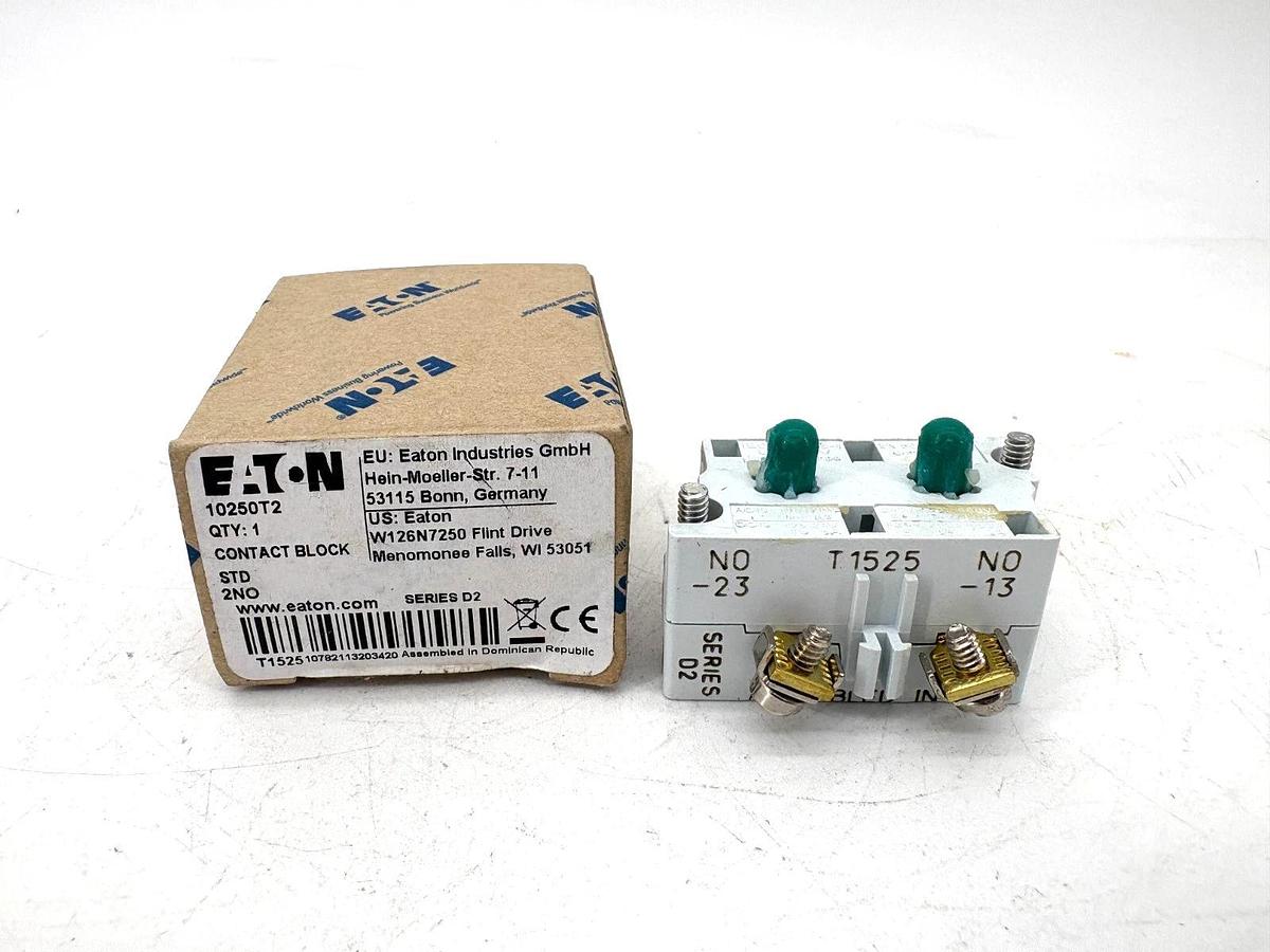 New Eaton 10250T2 Standard Contact Block 2NO