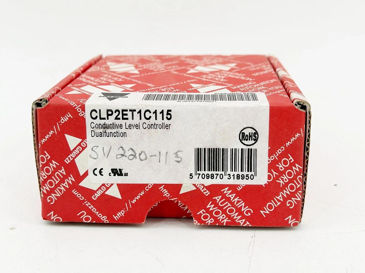 New Carlo Gavazzi CLP2ET1C115 Conductive Level Sensor 115Vac 50/60Hz 2P 11Pin
