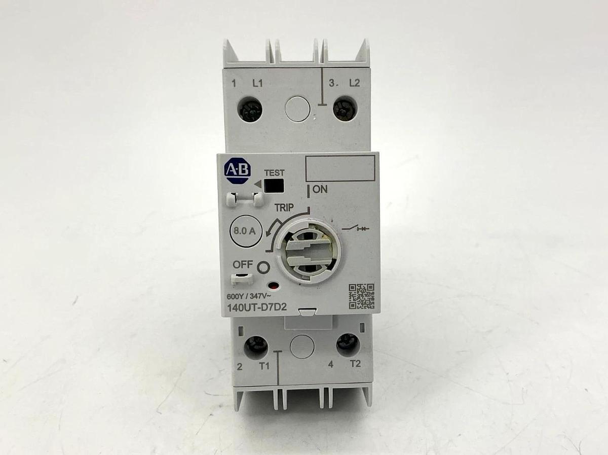 New Allen Bradley 140UT-D7D2-B80 Ser A Motor Protector Circuit Breaker 8A 480V
