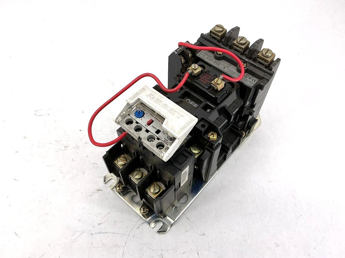 Used Allen Bradley 509-BOD-A2GA Starter 5.7-18A w/ 595-A Aux Contact 115-120V 60HZ