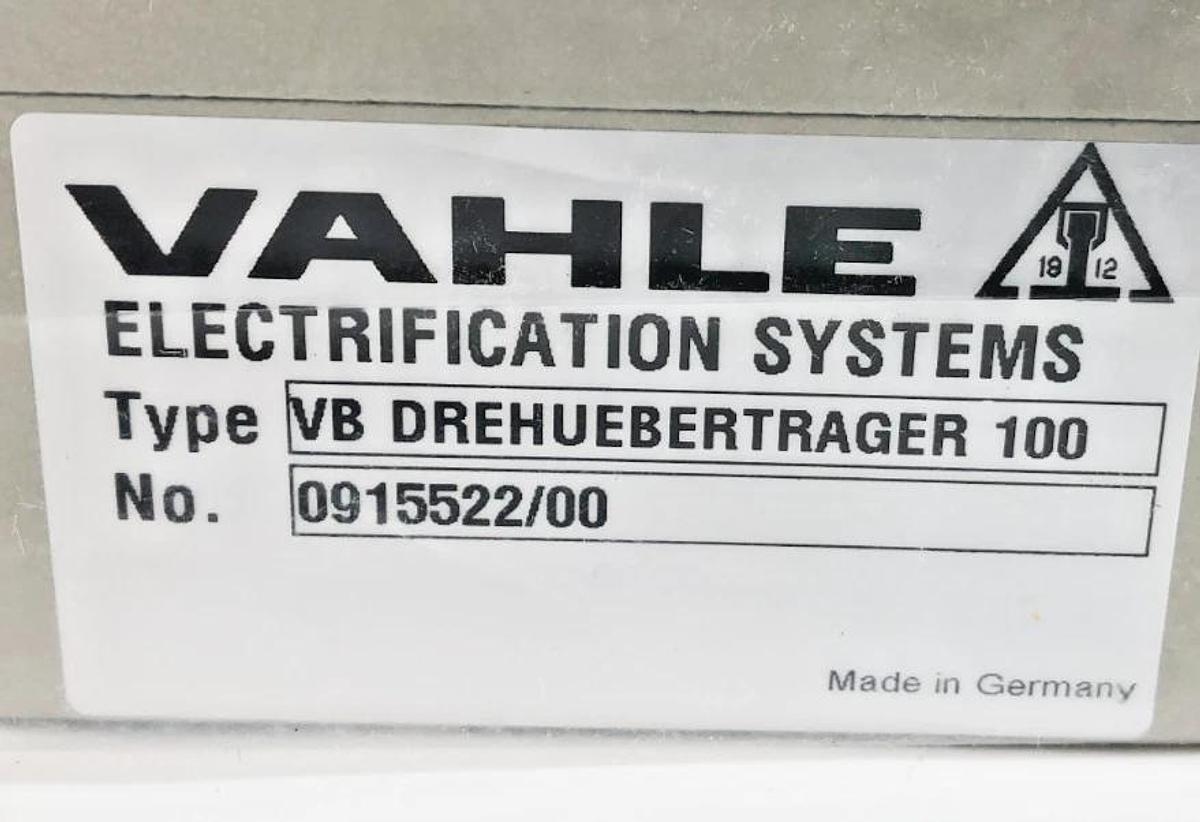 New Vahle 79493319 Junction Box VB DREHUEBERTRAGER 100 0915522/00