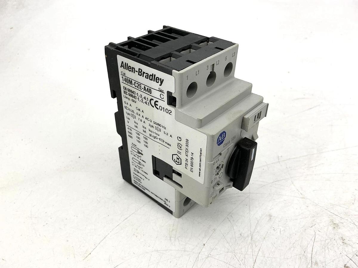 New Allen Bradley 140M-C2E-A40 Ser C Motor Protector/Circ Breaker 0.25-0.4A