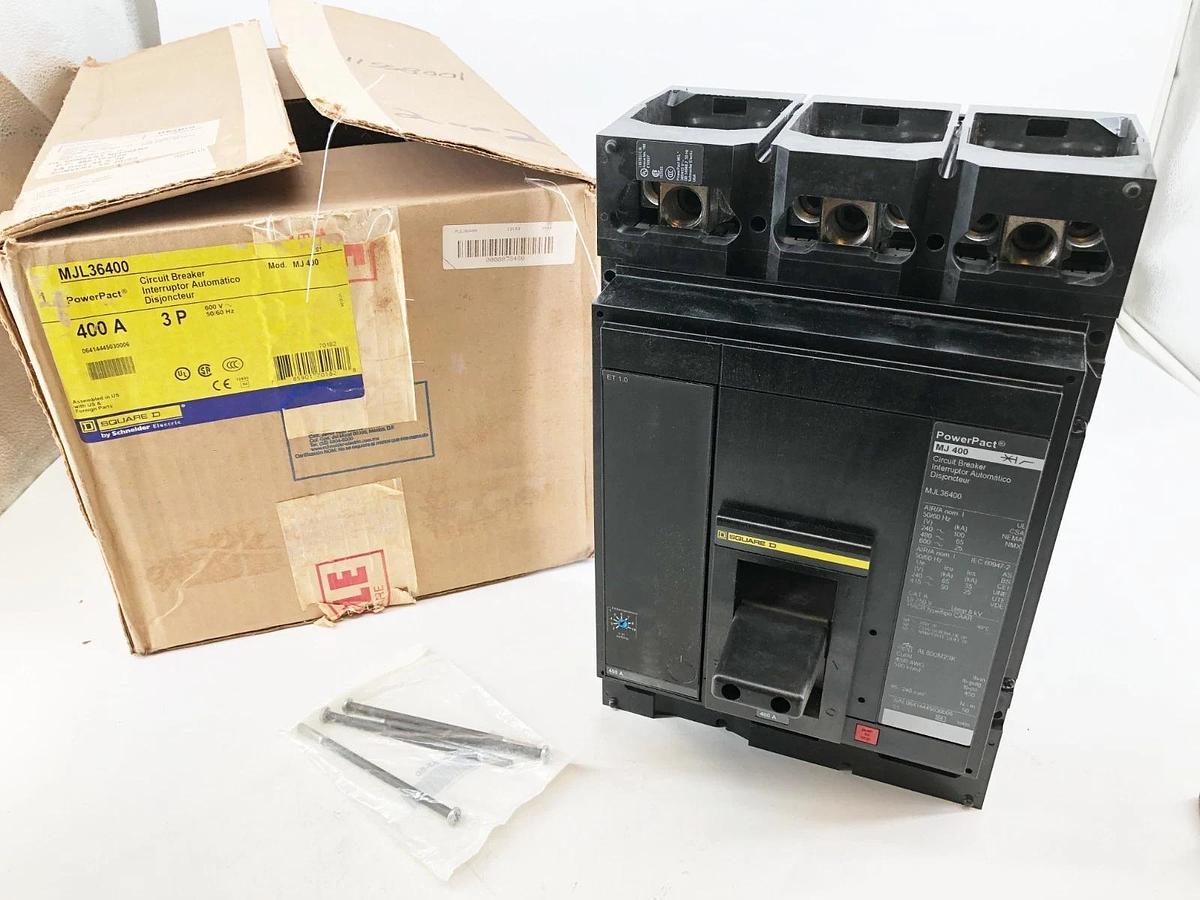New Square D MJL36400 Circuit Breaker 400A 3P 600V PowerPact MJ 400