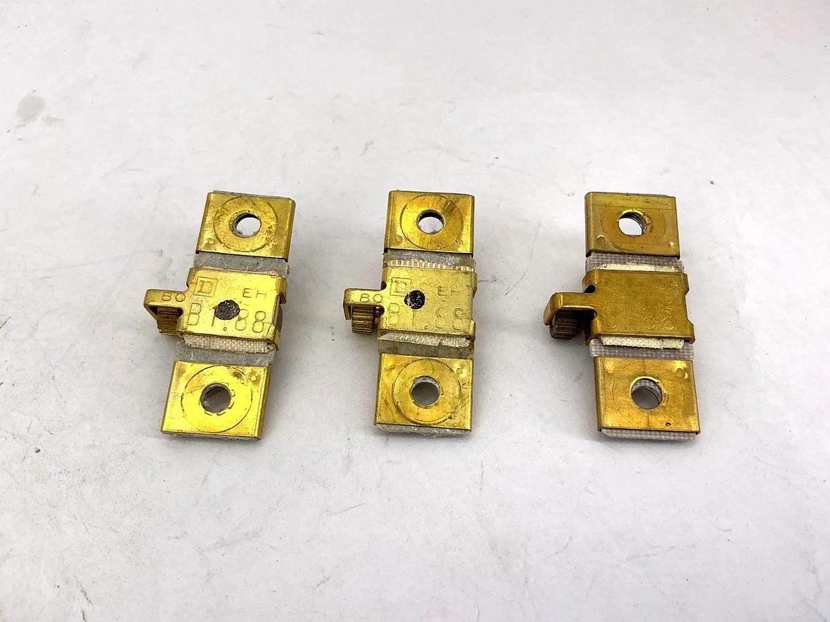 Used Lot of 3 Square D B1.88 Overload Relay Thermal Unit