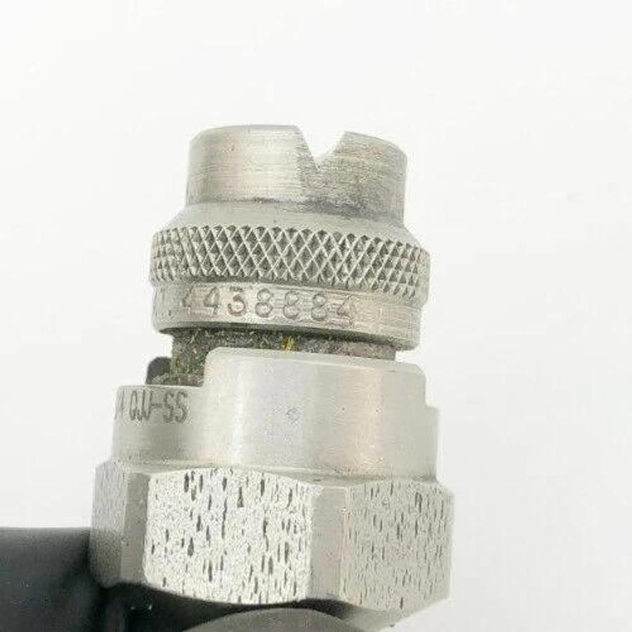 Lot of 3 New S.S. Co. 4438884 Spray Nozzles 1/4" 65 Deg. 40psi 1/4 QJJ-SS QU-SS