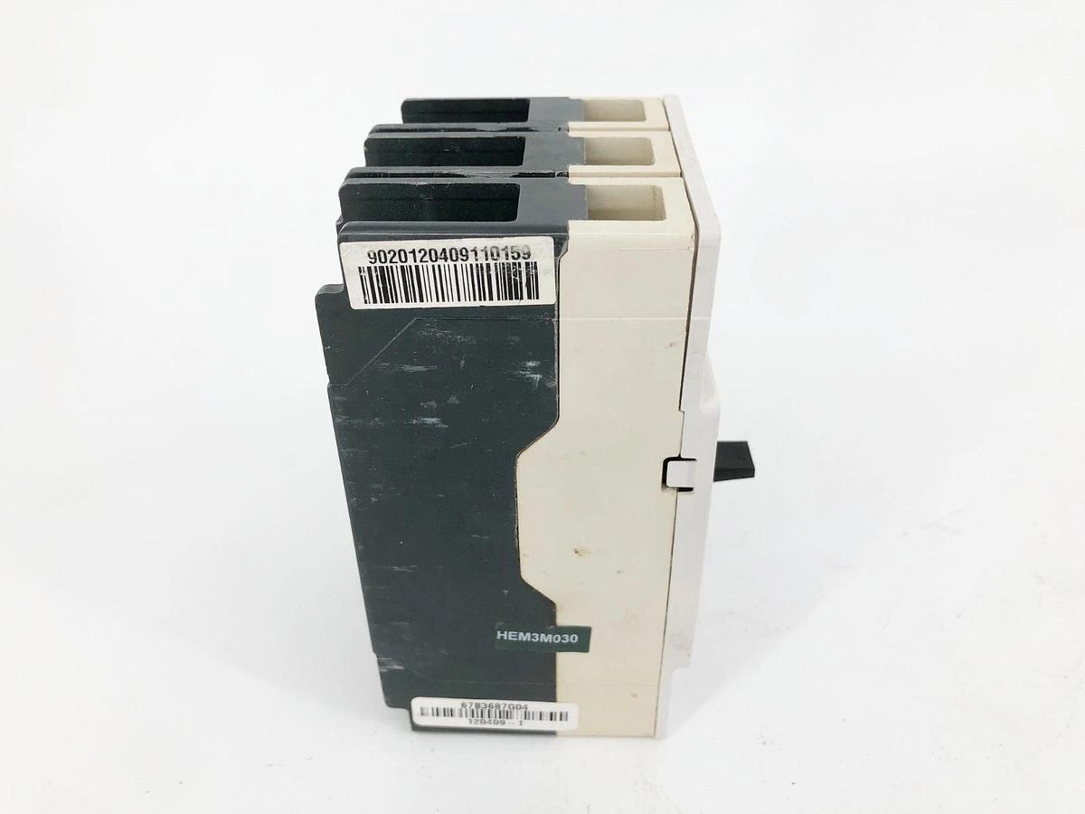 Used Siemens HEM3M030L Circuit Breaker 30A 3P 480VAC Frame-EG