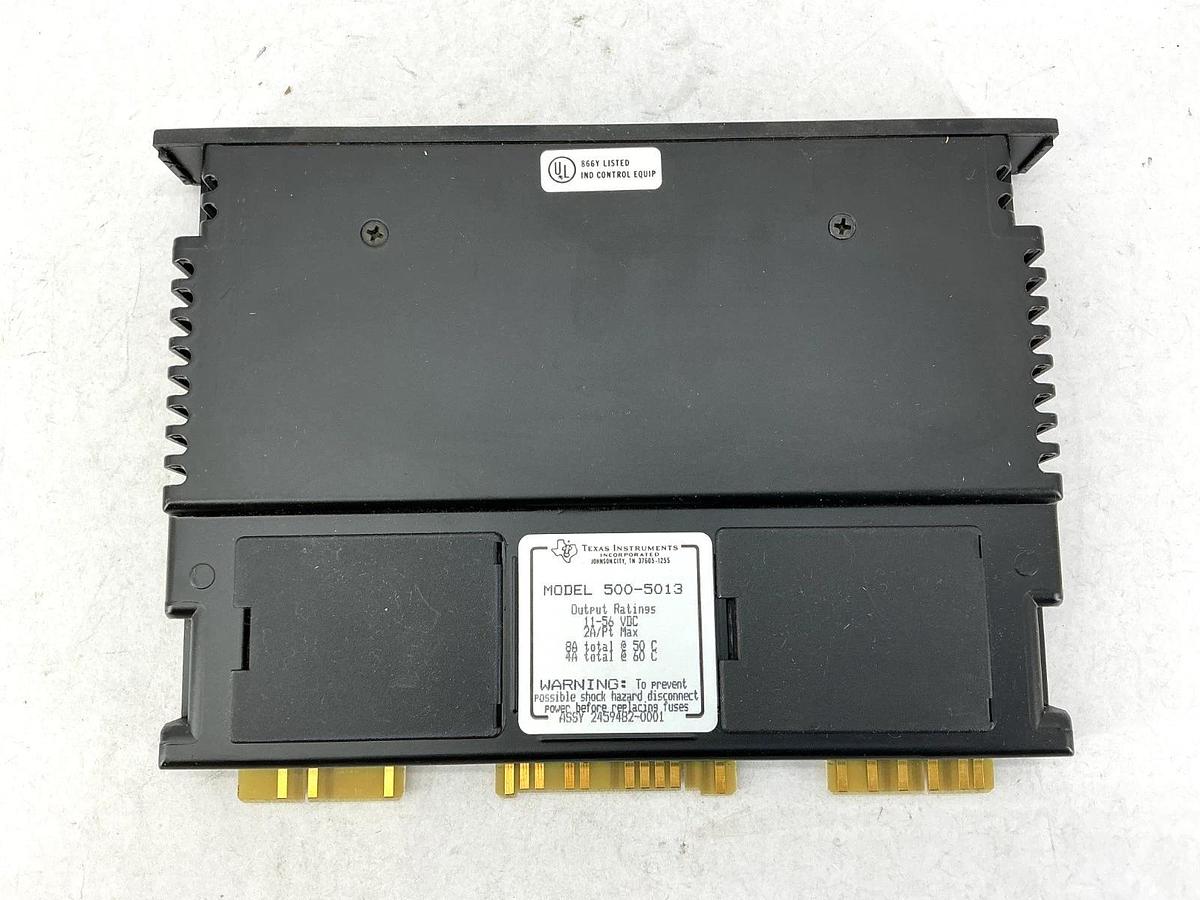 New Texas Instruments 500-5013 Output Module 24/48VDC Out Ratings 11-56VDC 8A