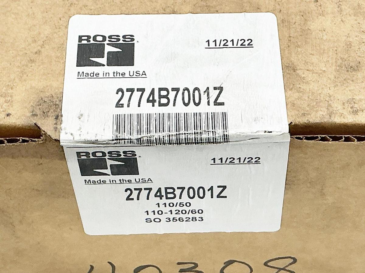 New Ross Controls 2774B7001Z Directional Control Valve 120V 50/60Hz 27 Series