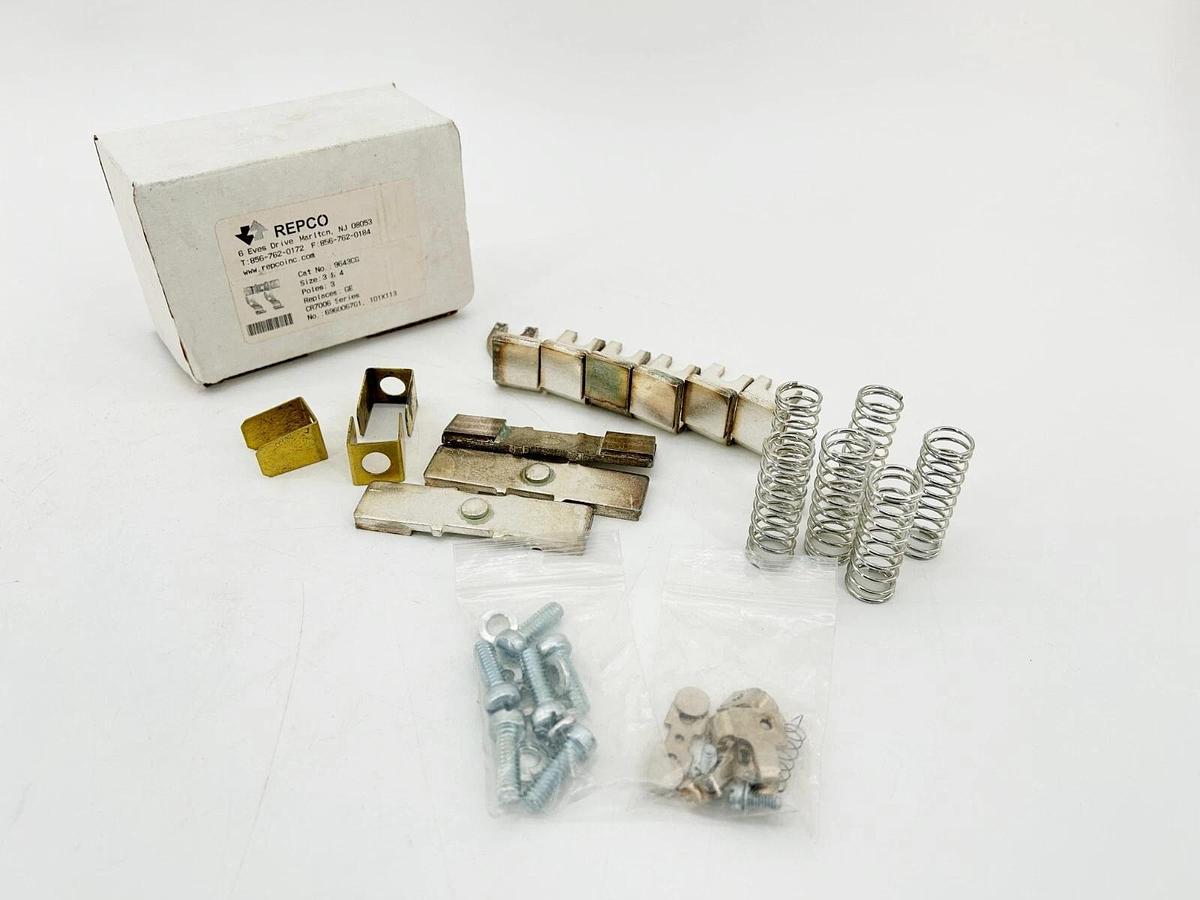 New Repco 9643CG Contact Kit GE CR7006 Replacement Size 4 3 Pole