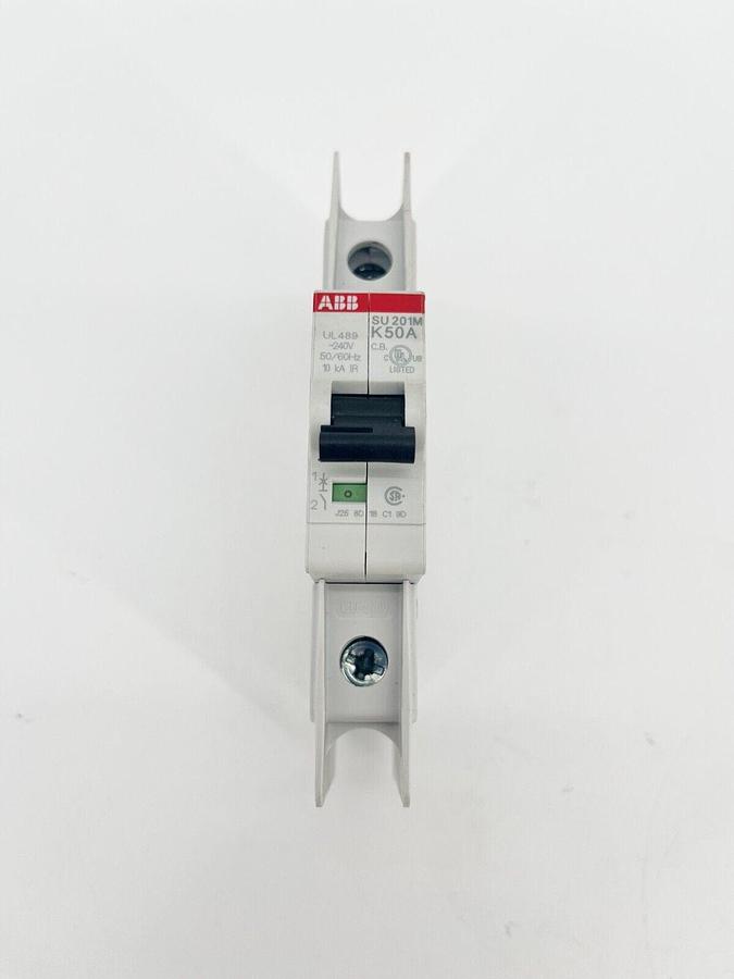 Used ABB SU201M-K50 Miniature Circuit Breaker 50A 1P 240V 2CDS271337R0577