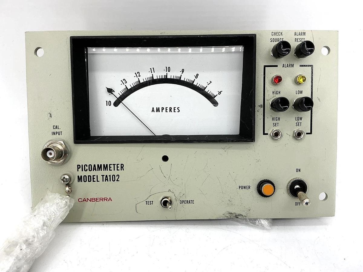 New Canberra TA102 Picoammeter Range: 0-1 MADC Scale: -14 to -6 Amperes - No Box