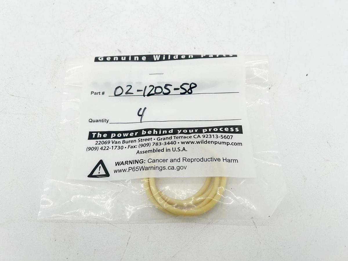 New Lot of 4 Wilden 02-1205-58 O-RIng Used in 1" Pump Santoprene