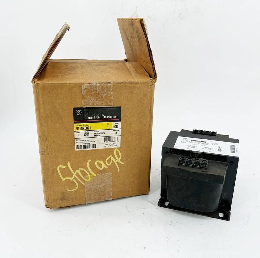 New General Electric 9T58K0071 .75kVA Transformer 1PH 575V 50/60Hz