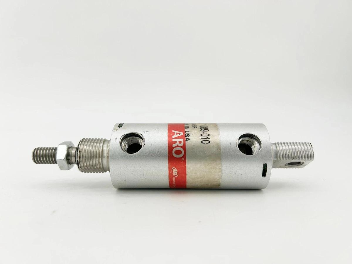 Used ARO 2418-1089-010 Round Bodied Pneumatic Cylinder 1-1/8in x 1in Stroke