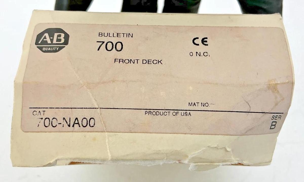 New Allen Bradley 700-NA00 Ser B Relay Front Deck 4-Pole 125Watt Max 700NA00