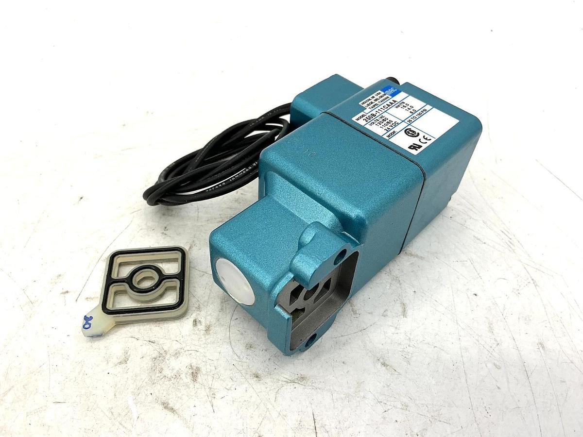 New MAC Valves 250B-111CAAA Solenoid Valve 15W 24VDC 150PSI 110/120V 250B-111CA