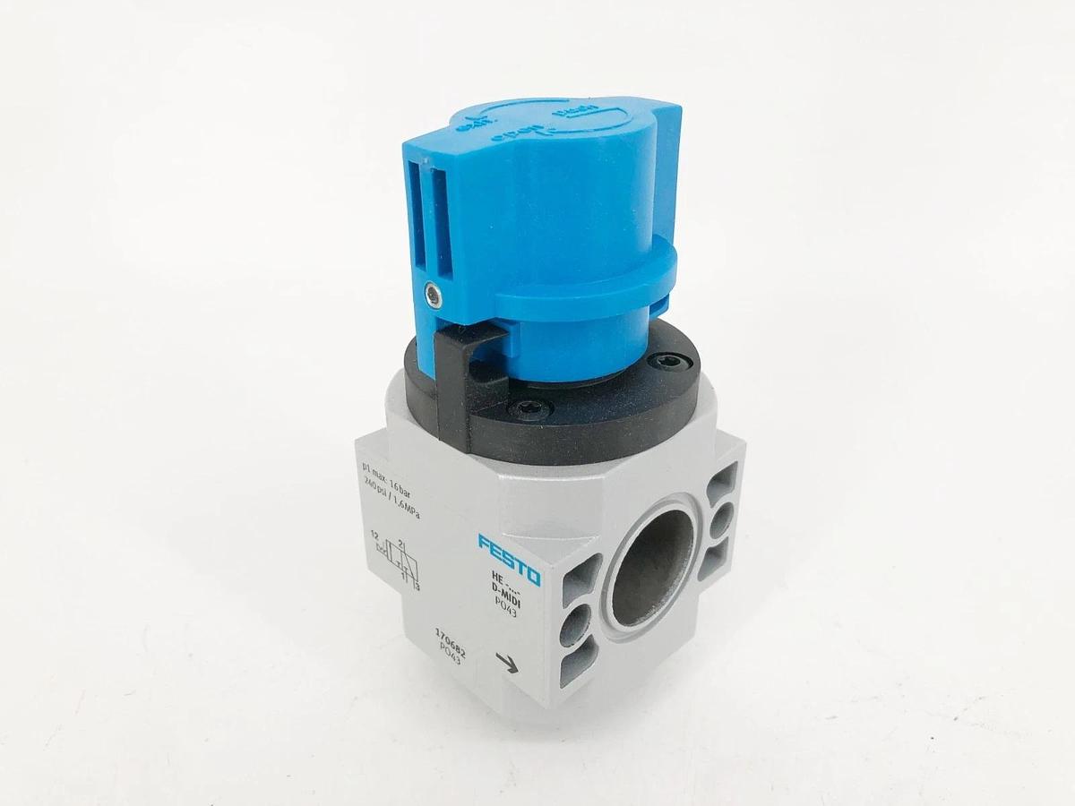 New Festo HE-D-MIDI On/ Off Valve 170682 240psi