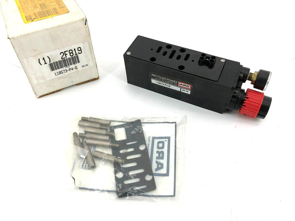New ARO 118573-P4-G Pneumatic Regulator 2F819