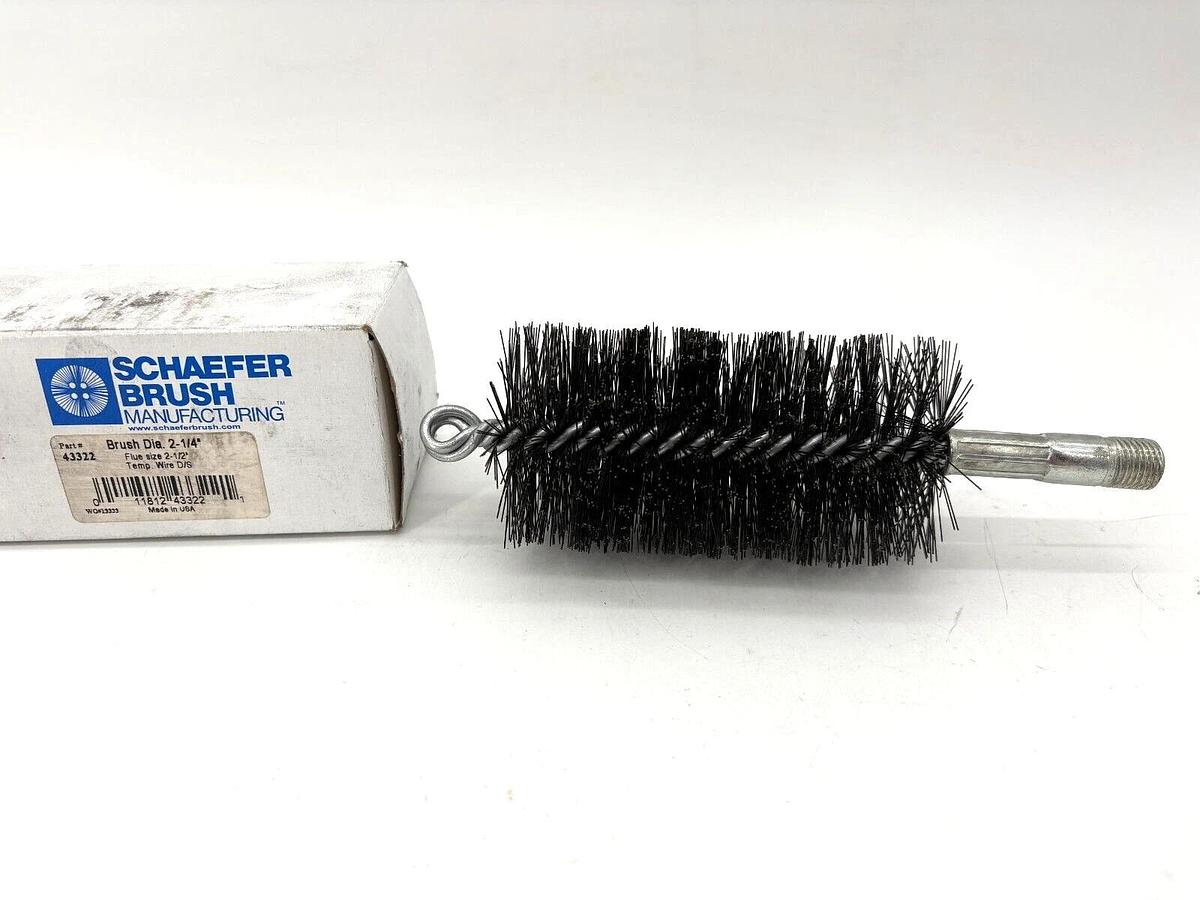 New Schaefer 43322 Flue Brush Tempered Wire 2-1/4" Brush Diameter
