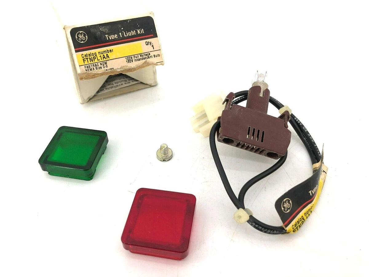 New GE General Electric FTNPL1AA Type 1 Light Kit NEMA 0-3 Green and Red