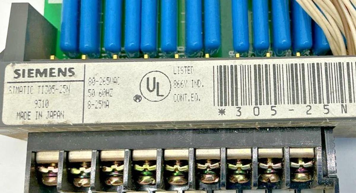 Used Siemens TI305-25N Input Module 115VAC 16-Point 80-265VAC 50/60HZ 8-25mA 305-25N