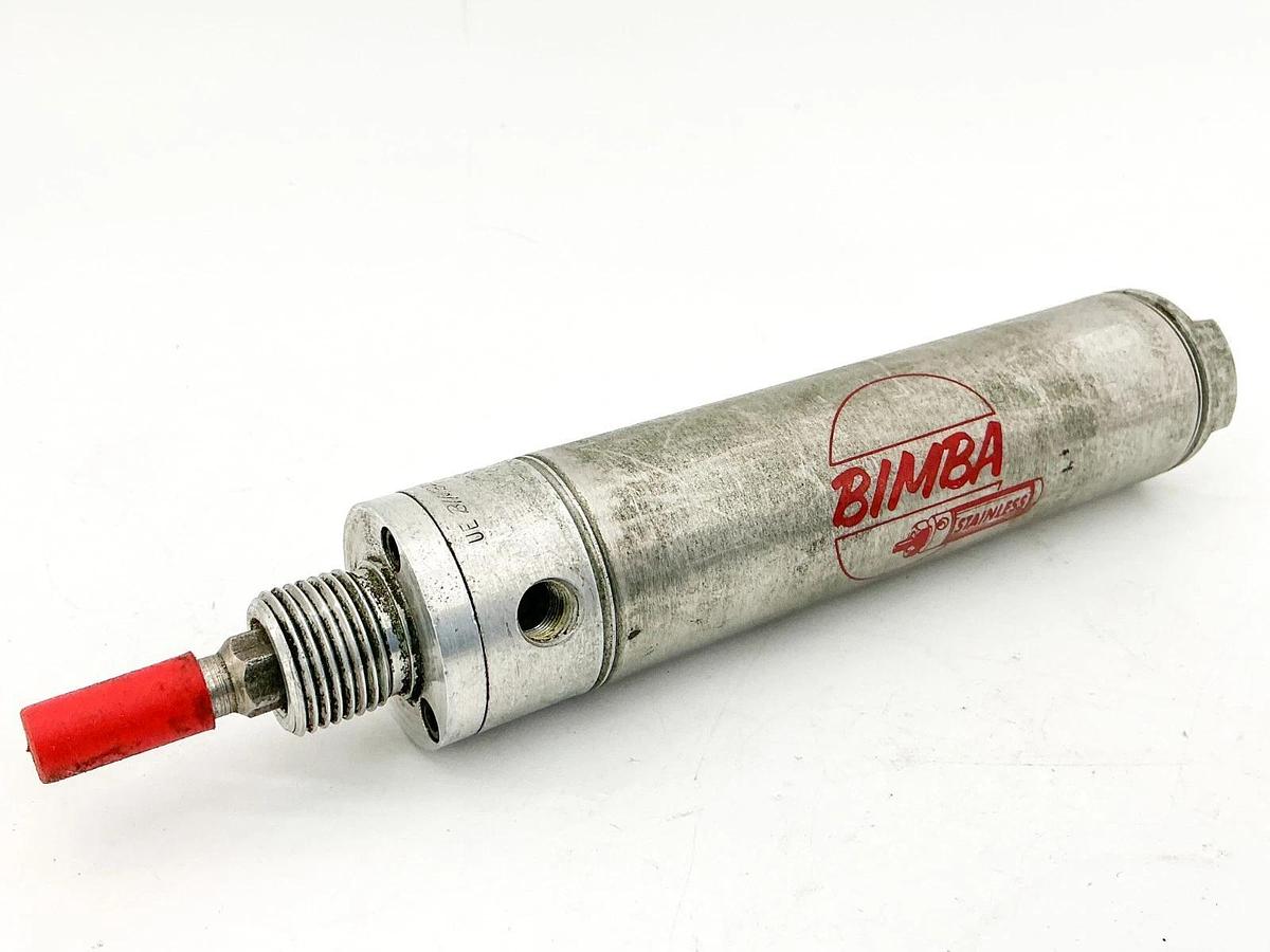Used Bimba 174-DNR Pneumatic Cylinder 1-1/2" Bore 4" Stroke Stainless Steel