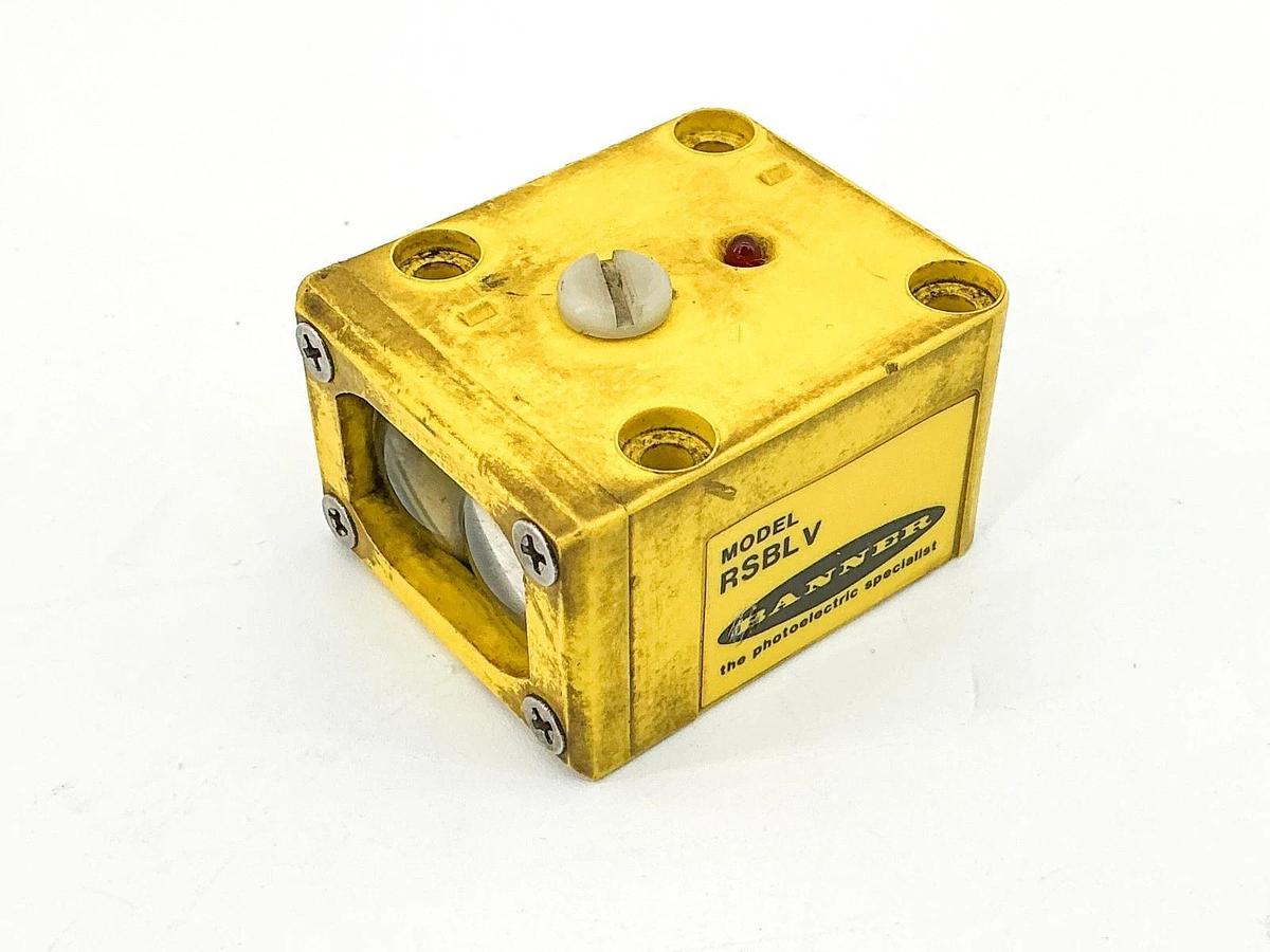 Used New Lot of 2 Banner RSBLV Maxi-Beam Photoelectric Sensor Head 2W 2 Wire