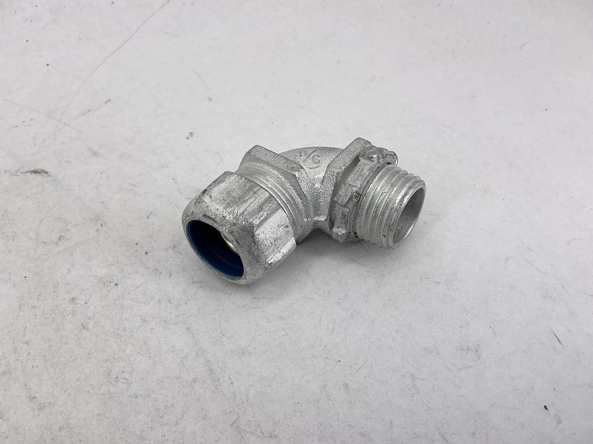 Box of 12 New Thomas & Betts 5251AL 3/8" 90Degree Aluminum Liquidtight Connector