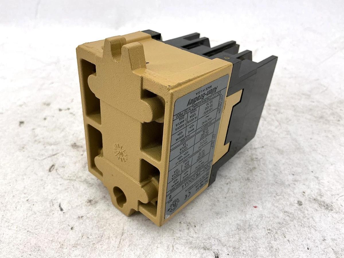 Used Allen Bradley 700-PK200A4 Ser D AC Relay 460/480V 50/60HZ