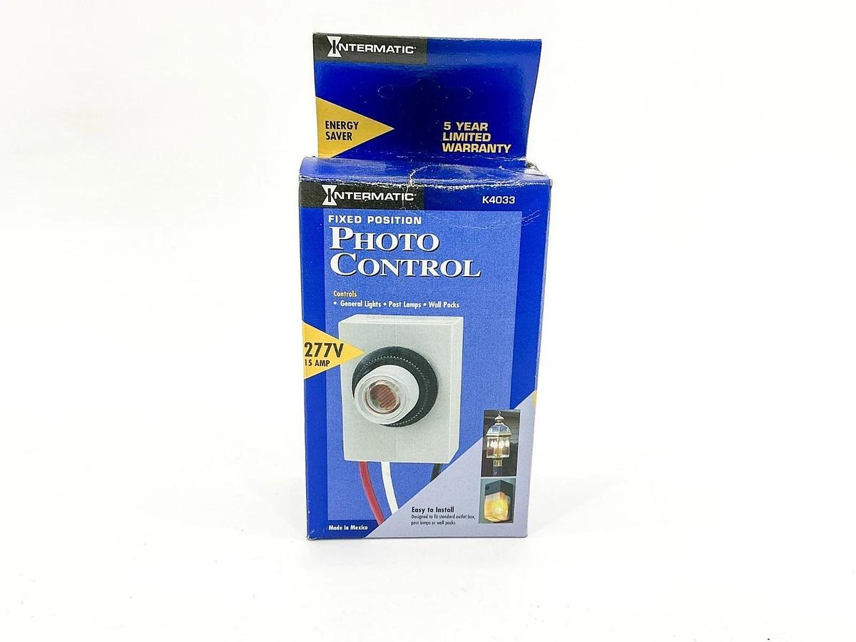 New Intermatic K4033 Fixed Position Photo Control 277V 15A