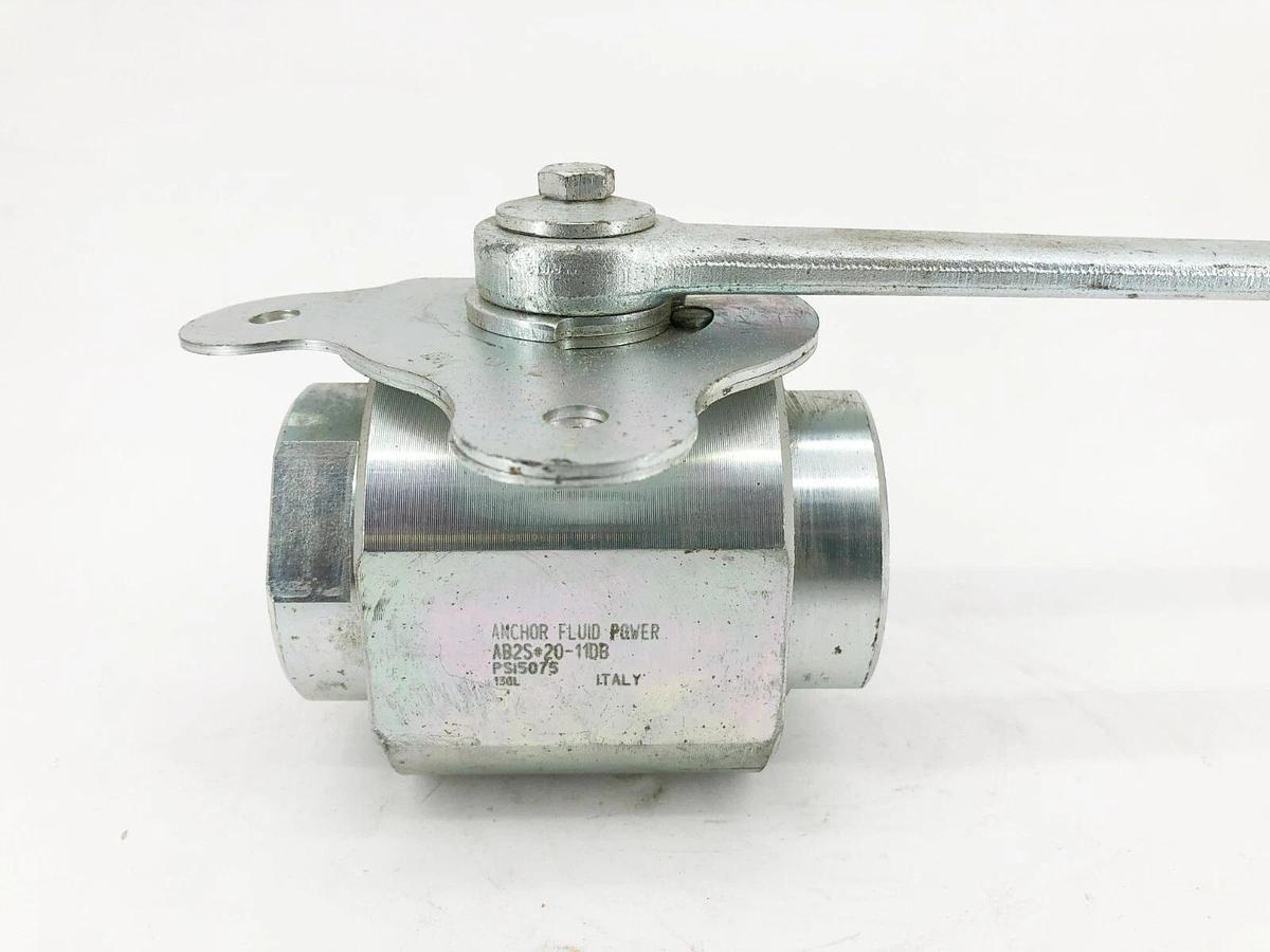 New Anchor Fluid Power AB2S#20-11DB 2-Way Ball Valve 1-1/4" SAE 5075psi