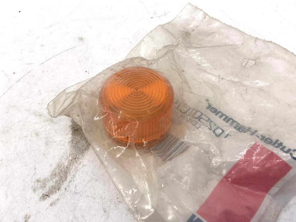 Lot of 3 New Cutler-Hammer 10250TC19N Lens Plastic Amber Eaton