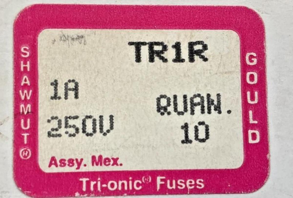 Lot of 9 New Gould Shawmut TR1R Tri-Onic Class RK5 Fuse 1A 250V