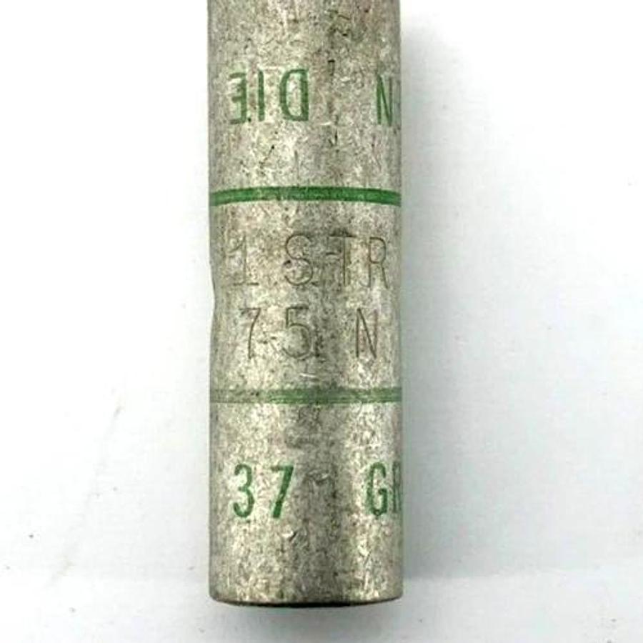 Lot of 5 New Thomas & Betts 1STR 75N Barrel Compression Splices Green Die 37