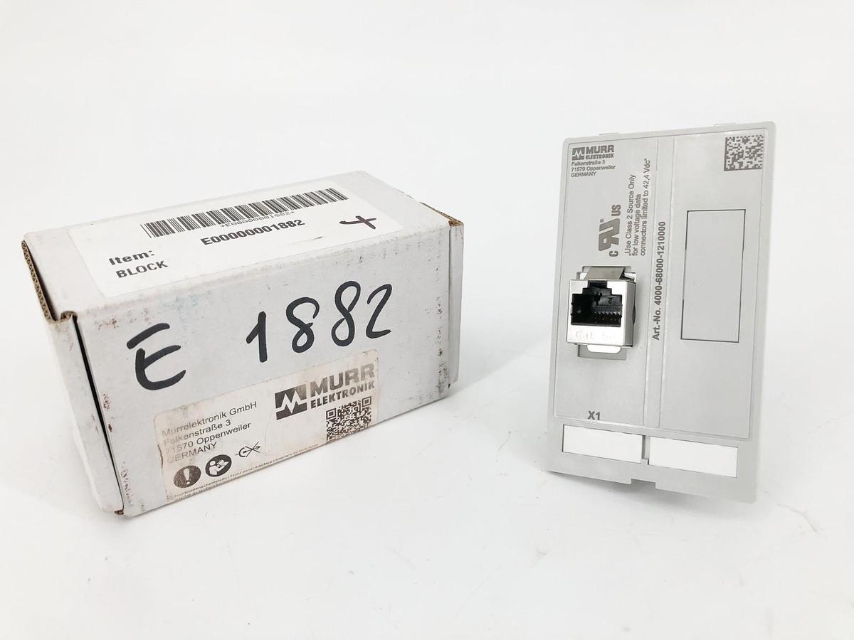 New Murr Elektronik 4000-68000-1210000 Panel Interface 1xRJ45 + 1xSUB-D9 Blind