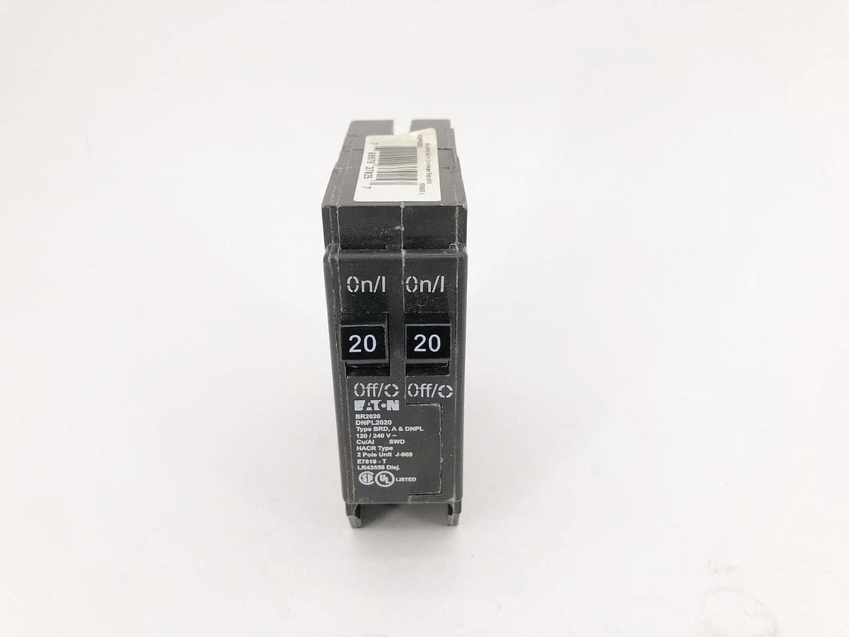 New Eaton BR2020 Tandem Circuit Breaker 20A 120/240V 2-Pole Type BRD DNPL2020