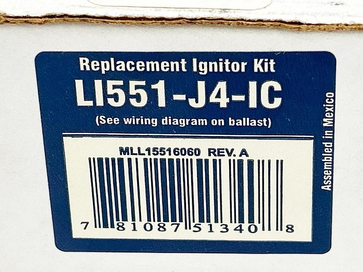 New Advance LI551J4 Replacment Ignitor Kit LI551-J4-LC