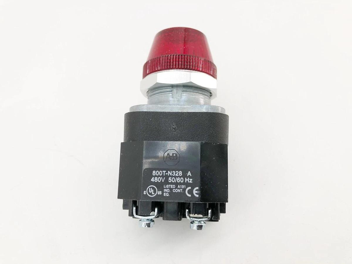 New Allen-Bradley 800T-PH46R Ser. V Red Pilot Light 480VAC 50/60Hz