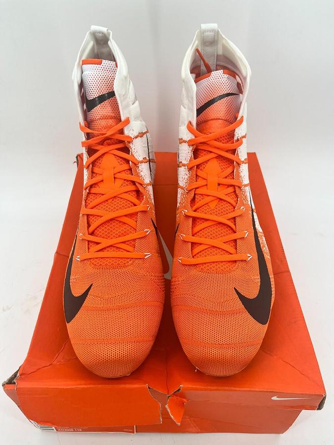 Nike Vapor Untouchable 3 Elite P White/Orange Sz 16 OSU Beavers Football Cleats