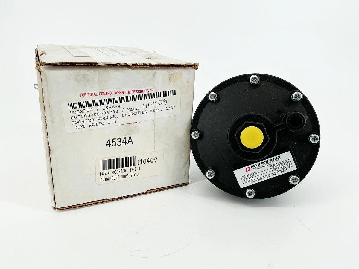 New Fairchild 4534A Volume Booster 250PSI 17Bar 1:3 Ratio