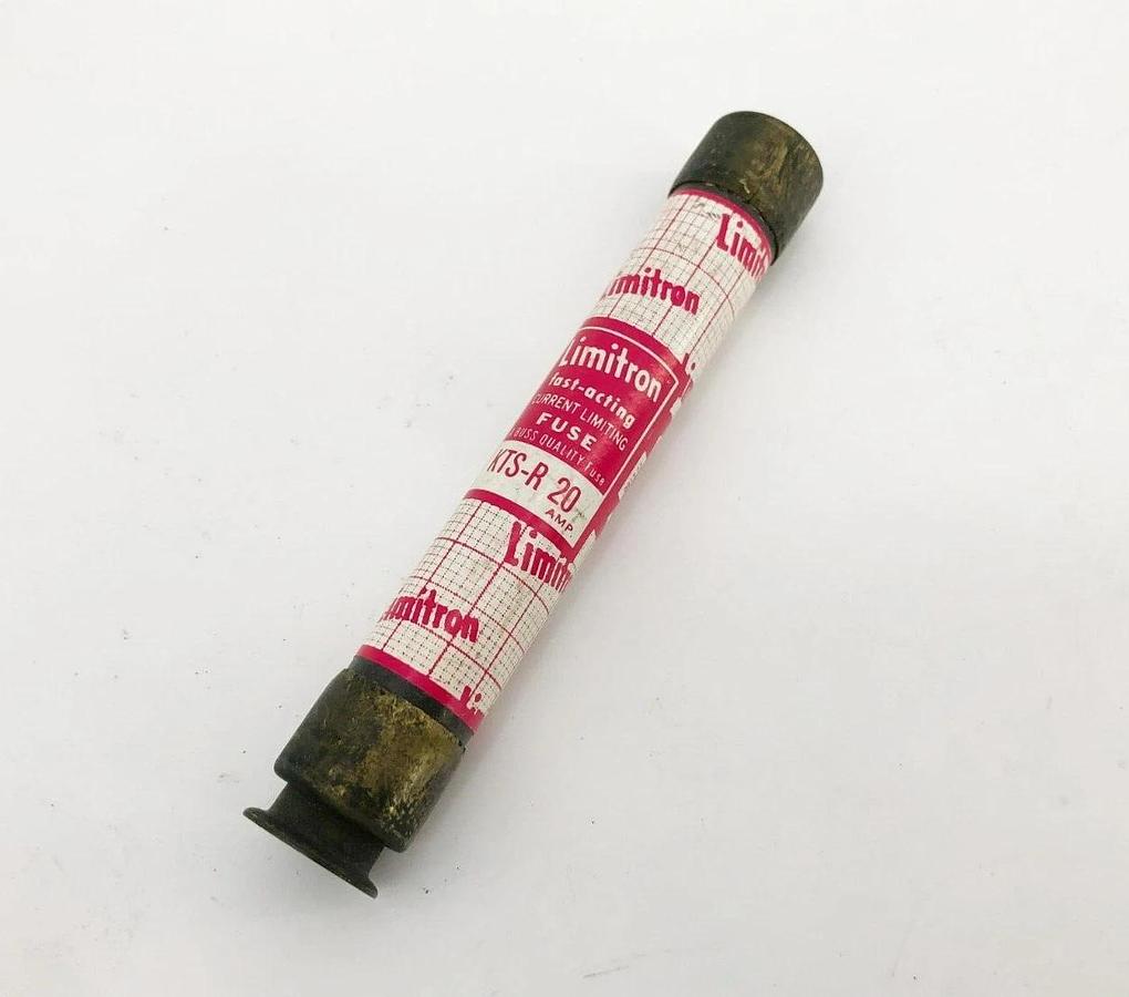 Used Lot of 3 Limitron KTS-R 20 Current Limiting Fuses 20A 600VAC Class RK1