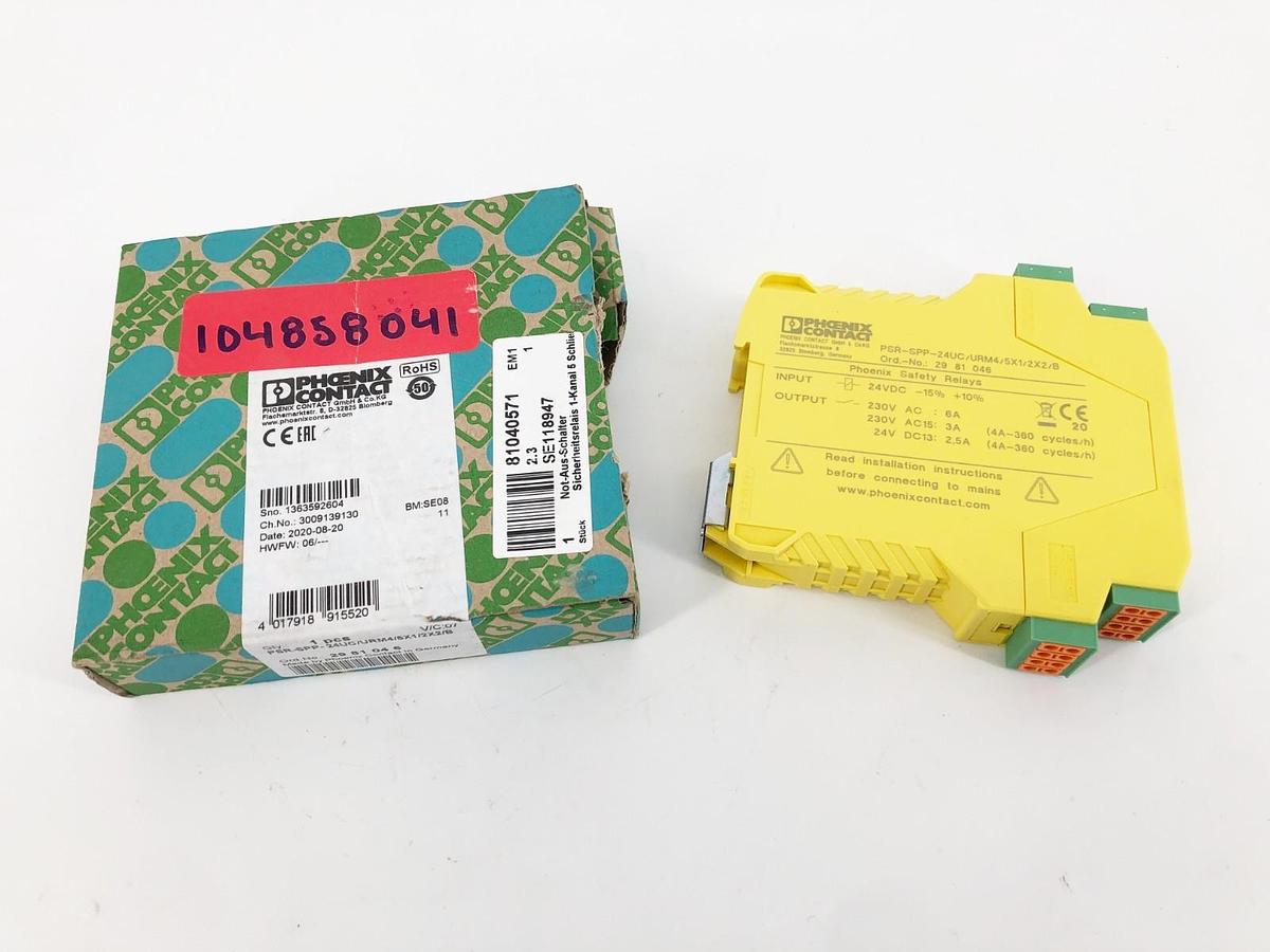 New Phoenix Contact PSR-SPP-24UC/URM4/5X1/2X2/B Extension Module 2981046