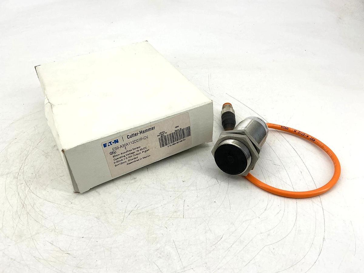 New Eaton Cutler-Hammer E59-A30A112D01P-CV Ser A5 Prox Sensor Sn=12mm 15-30VDC