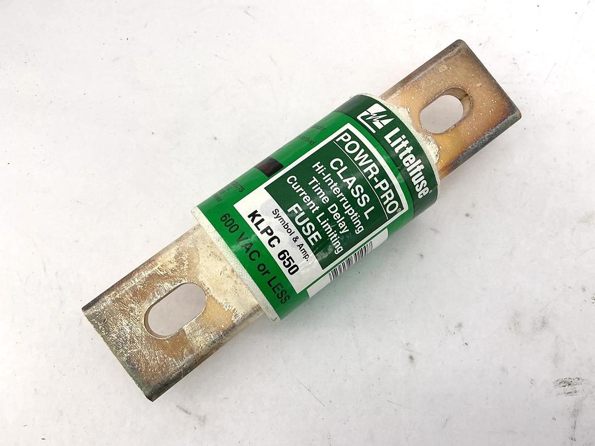 New Littelfuse KLPC-650 Powr-Pro Hi-interrupting Class L Fuse 650A 600V KLPC650