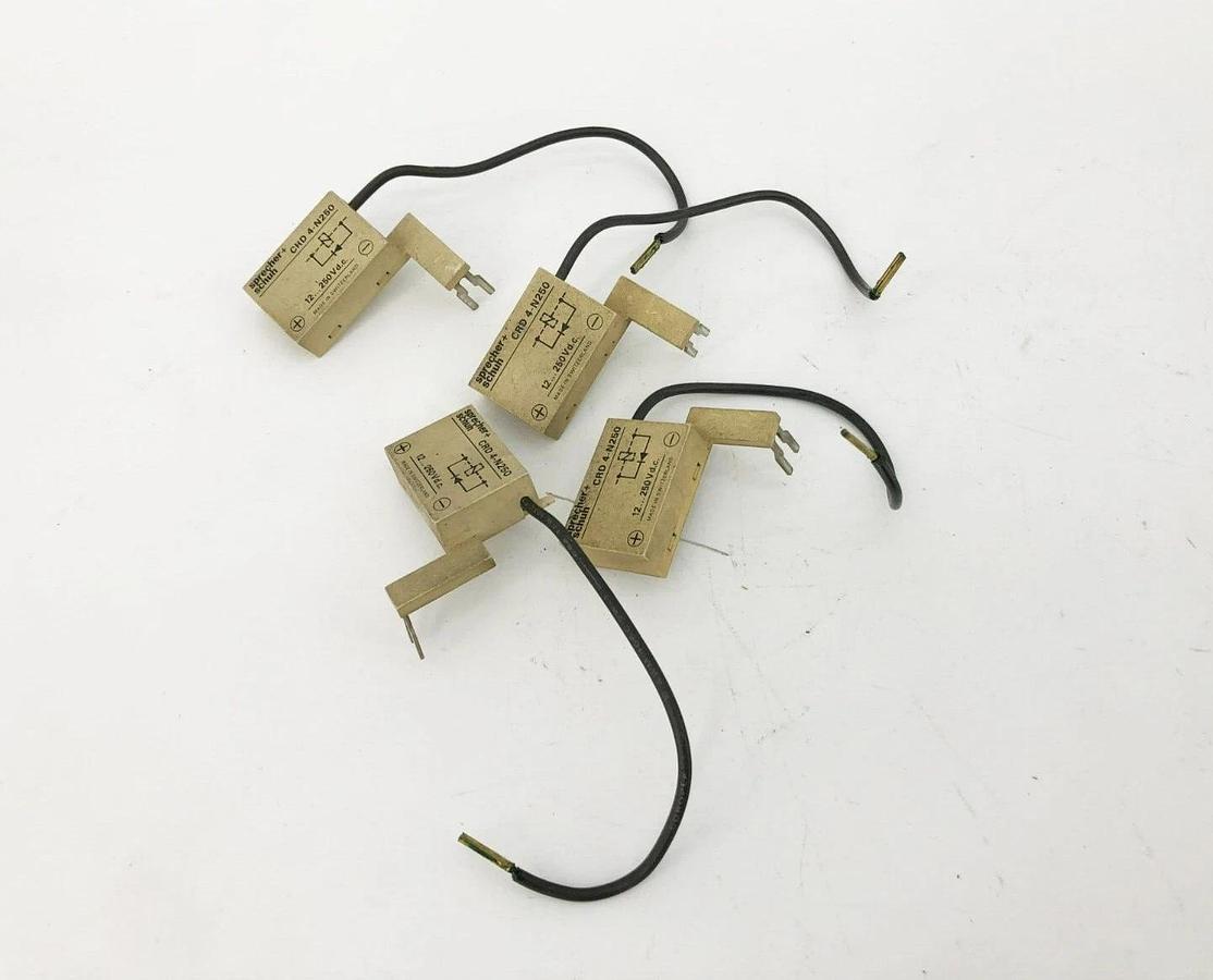 Used Lot of 4 Sprecher + Schuh CRD 4-N250 Surge Suppressors 12...250VDC CRD4N250